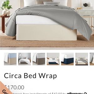 Standard Textile Circa Bed Wrap: Ivory/King